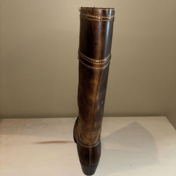 Frye White Label Tall Campus Pull On Boots Women's Size 8.5 B Distressed Brown - Picture 7 of 15